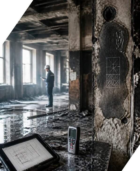 Обследование зданий после пожара в Кронштадте от 15651 р. | ЭкспертизаРоссия