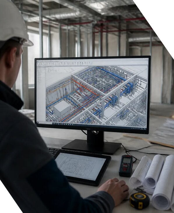 Создание BIM модели инженерных сетей для объектов в Кронштадте