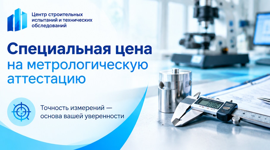 Акция! Специальная цена на метрологическую аттестацию